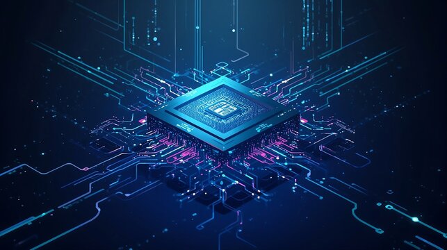 Abstract visualization of AI supercomputing platforms, network grids, and data nodes, representing high-performance computing, neural networks, and cloud-scale analytics in a sleek tech wallpaper.