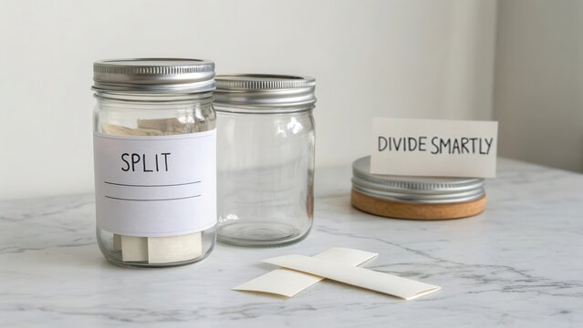 Smart Organization Tips with Clear Jars and Labels for Dividing Items