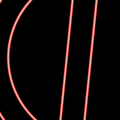 Neon sedi symbol sign Ghana currency money red color vector illustration image flat style