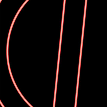 Neon sedi symbol sign Ghana currency money red color vector illustration image flat style