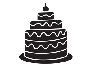 Wedding cake vector illustration