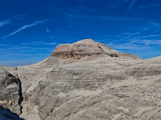 mountain landscape with blue sky