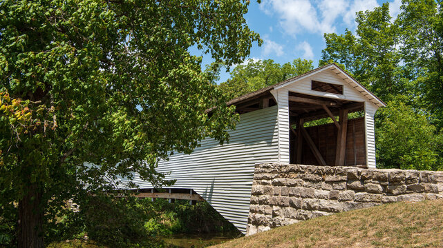 Union Covered Bridge in Monroe County, Missouri - 1