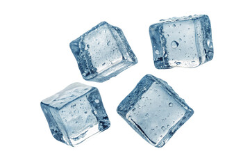 Obraz premium ice cubes isolated on white