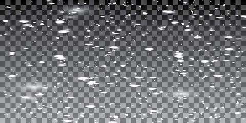 White Defocused Lights against transparent Background. Vector art