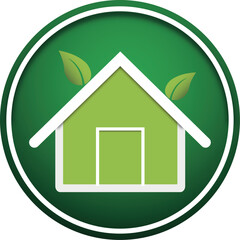 GREEN HOME VECTOR EPS10