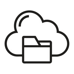 Cloud data storage icon