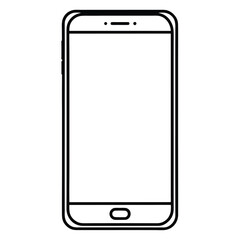 Smartphone Outline Vector Icon