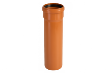 Orange pvc plumbing pipe for construction and drainage system