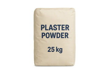 Plaster powder 25 kg construction building material bag