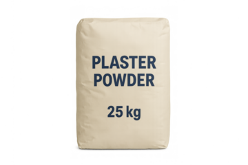 Plaster powder 25 kg construction building material bag