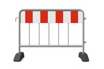Construction traffic barrier fencing blocking street road