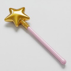 Magic wand with golden star