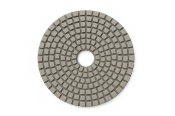 Diamond polishing pad for grinding and polishing surfaces