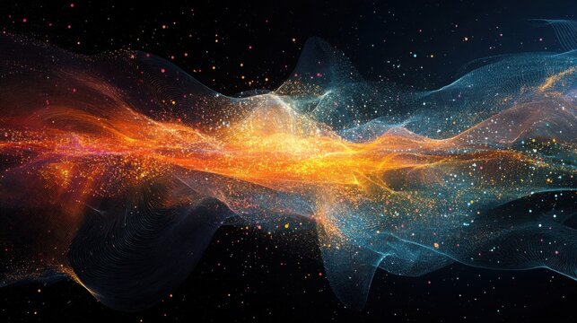 Big data visualization of the planet with data flows