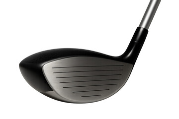 Golf club wood head with transparent background