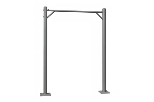 Metal pull-up bar for fitness training and calisthenics