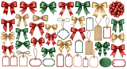 Christmas elegant classic decor PNG set