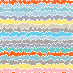 Abstract Hand-Drawn Wavy Line Background