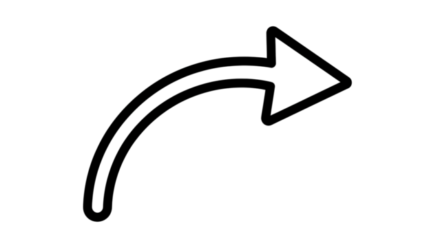 Black Arrow Icon on White Background Illustration Arrow Sign