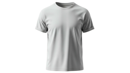 White Sports T-Shirt Plain Short Sleeve Casual Wear for Men and Women