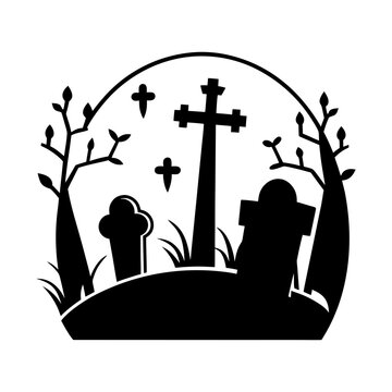 silhouette of a cross