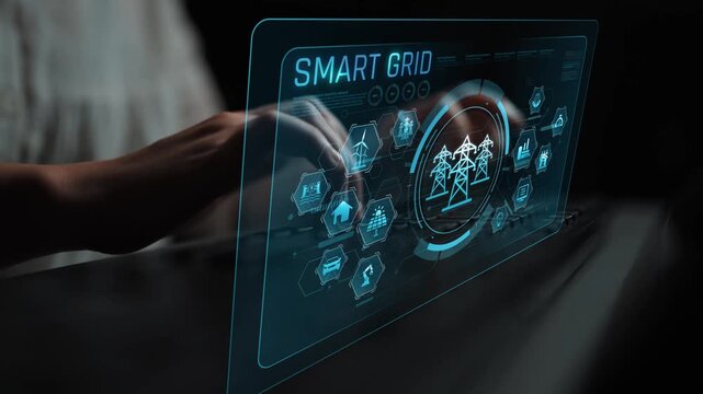 Smart grid system integrating renewable energy sources, energy storage, smart inverters, and demand response for efficient, decentralized, and modern power distribution Marrow