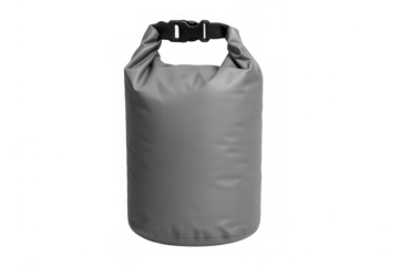 Gray waterproof dry bag for outdoor adventures