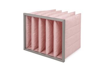 Industrial air bag filter for hvac ventilation system