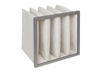 Industrial air bag filter for hvac ventilation system