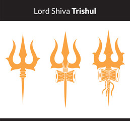 lord shiva vector trishul