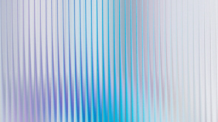 Fototapeta premium Abstract vertical ribbed texture with soft pastel blue and purple gradient light effects