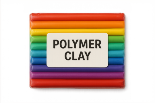 Polymer clay rainbow colors modeling pack transparent background