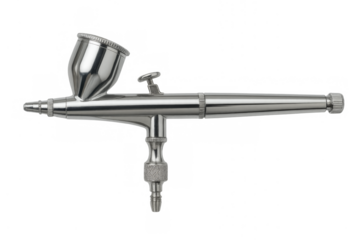 Airbrush spray gun metal tool transparent background