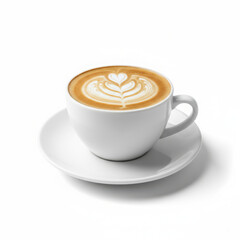 Naklejka premium Una taza de café en un plato