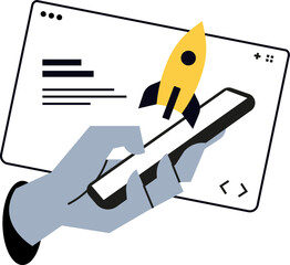 vector illustration of a pencil