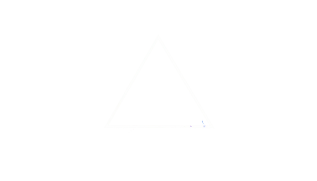A white outlined triangle centered on a black background, slightly pixelated - Powered by Adobe