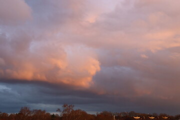 sunset in the clouds