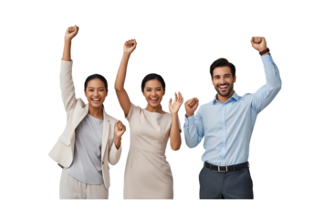 successful business team celebrating