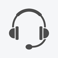 An icon displays a dark gray headset with a microphone for communication needs