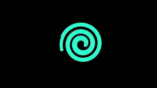 green target with black background