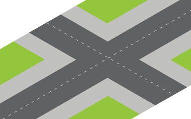 Vector Curved road with white lines	Lots of winding roads. Traveling along a curved highway.
