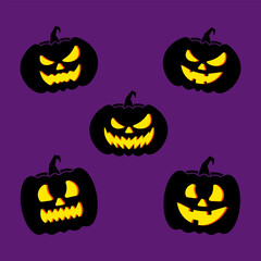 Halloween Pumpkin Silhouette Pack