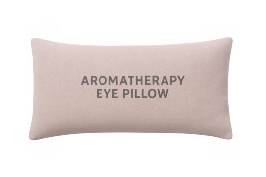 Aromatherapy eye pillow for relaxation and sleep concept