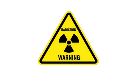 Radiation Warning Sign Symbol Danger Hazard Alert.