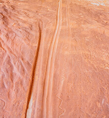 Panel of Ancient Native American Petroglyphs at The White Cliffs, Mansard Great Diverse Trail, Utah, USA