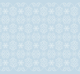 New Year background with snowflake pattern for winter holiday design, packaging, greeting card, cover, marketing. Vector illustrations.