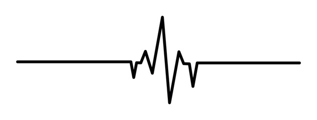 Heartbeat Line vector Pulse Rate. Heart line icon.Vector illustration.  pulse, ecg, ekg, hertbeat, electrocardiogram, graph, rhythm cardioid concept. Vector illustration isolated on white background.