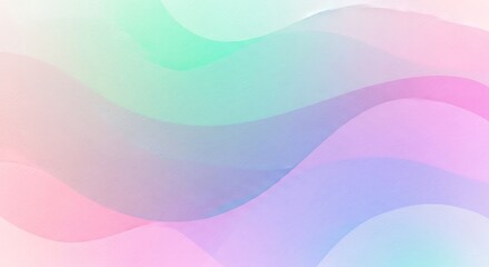 Obraz premium Pastel color gradient background with soft waves and smooth transitions generative ai