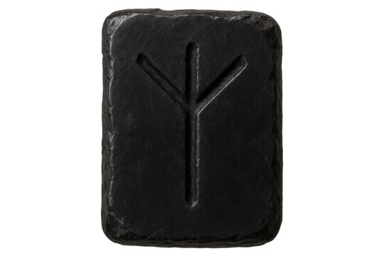 Algiz rune stone representing protection and defense